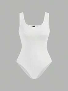 Set de 4 piezas de body ajustado de mujer de varios colores, adecuado para usar de manera casual en verano - Multicolor 4 - Ver 3