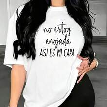 Mujer002|Camiseta de mujer|Enviado desde México|Transpirable de alta calidad|Camisetas|Camisetas holgadas|Camisetas deportivas para actividades diarias|Camisetas deportivas|Camisetas cómodas y transpirables|Camisetas deportivas casuales de cuello redondoM - Blanco - Ver 9