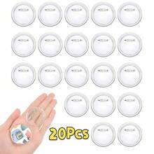 5/8/20/30Pcs DIY Acrylic Button Badge Making Kit, Transparent Handmade Badge Button Photo Craft Supplies - White - View 18