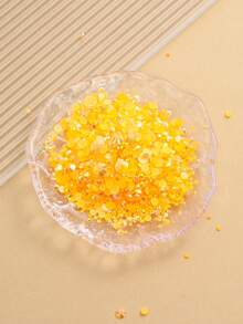 2MM-6MM 混色 2000顆/包 圓形平底樹脂水鑽果凍糖 AB色亮面亮片 DIY 寶石裝飾，可用於衣服、包包、鞋子、馬克杯、瓶子、杯子、手機及 DIY 配件 - 淺橙色53 - 查看 4