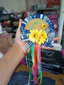 Skirt For June Festival - Country-Style - July Festival - 1 Large Hair Clip Bow - View 3