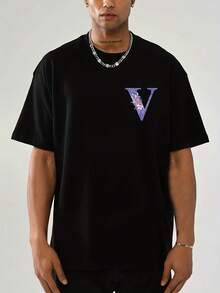 Camiseta unisex% algodón, modelo 2026, lavable aáquina, cómoda para todas las estaciones, adecuada para deportes al aire libre, fiestas en la playa y uso diario, con un diseño novedoso y estilo moderno, ¡tu mejor elección! - Negro - Ver 3