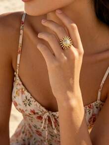 Pendientes de sol exagerados, estilo de playa para vacaciones de verano - Pendientes de sol - Ver 4