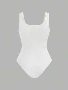 Set de 4 piezas de body ajustado de mujer de varios colores, adecuado para usar de manera casual en verano - Multicolor 4 - Ver 4