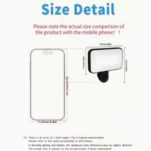 1pc Portable Phone Selfie Ring Light, Compact LED Lamp, Clip-On Design For Smartphone, High-Quality Beauty Selfie Tool, Rechargeable With Long Battery Life To Meet Daily Needs - Mobile Phone Fill Light - View 6