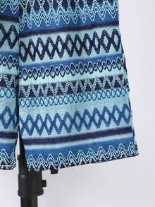 Purechapter Conjunto de camisa polo de manga curta e shorts com patchwork colorido para meninos pré-adolescentes, ideal para as férias de verão. - Azul - Ver 6