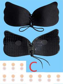 2-In-1 Cleavage Enhancing Bra, Invisible Bra Suitable For Small Bust Women, Reusable Bust Enhancer Bra. Suitable For Backless, Strapless Dresses And Daily Wear - Group Size - View 14