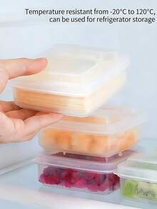 1/2个便携式防漏透明奶酪保鲜盒，带翻盖，密封食品容器，厨房储物盒，切片奶酪盒，多功能黄油盒，香肠片保鲜盒，冰箱蔬果保鲜盒，适用于肉类拼盘、零食、奶酪、洋葱、生姜、大蒜、水果、黄油块等。 - 查看 7