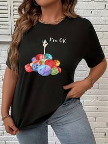 Camiseta de moda para mujer - Negro - Ver 5