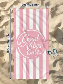 1/2 piezas,Estampado colorido,Manta de playa para parejas,Toalla de playa,Toalla de playa de gran tamaño,Toalla de baño de playa suave y absorbente a rayas,Perfecta para viajes,Vacaciones,Toallas para diversos deportes,Toalla de baño para el baño,Uso en piscina y camping,Toalla de baño moderna esencial para viajes - Rosa - Ver 13