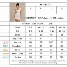 Vestido de tirantes corto para mujer con estampado de ondas y lazo al cuello estilo veraniego elegante y sexy moda  verano - Albaricoque - Ver 7