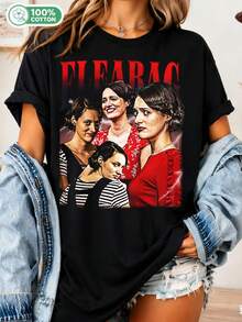 Retro FLEABAG T-Shirt - Phoebes Waller-Bridge T-Shirt, Andrew Scott T-Shirt, Olivia Colman T-Shirt, Fleabag Crewneck T-Shirt, Fleabag T-Shirt, Fleabag Gifts - Black - View 6