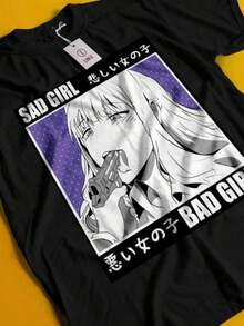 Versatile And Universally Flattering, This Ecchi Style Anime Unisex T-Shirt In All Sizes Looks Amazing When Worn! ! - Black - View 1