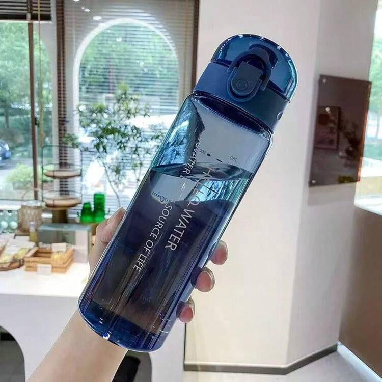 运动水壶，透明带刻度水壶，防漏翻盖饮料瓶，适合旅行健身，万圣节主题水壶 - 彩色 - 查看 9