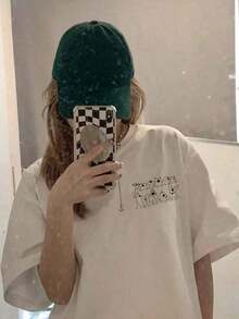 Graphic Short-Sleeve T-Shirt, Casual T-Shirts For Women, Cotton T-Shirts, Summer Tops For Women, Fun Print T-Shirts For Women, Soft And Comfortable T-Shirts For Everyday Wear, Daily Gift, T-Shirt. Summer Top For Women. - 白色 - 查看 2