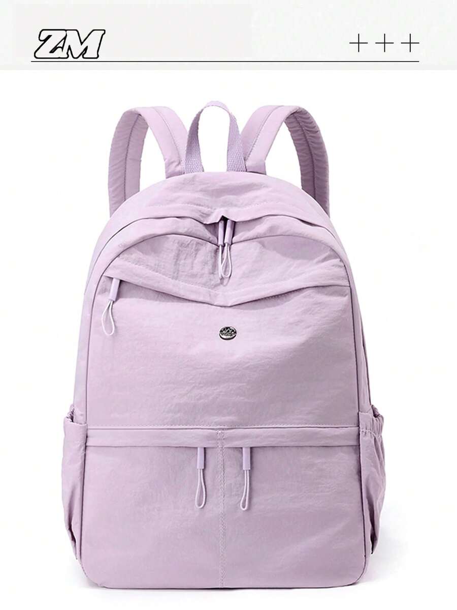 [Multiple Colors Available] Minimalist Lightweight Backpack, Easily Fits Laptop Or Books/Files; Effectively Distributes Weight For Comfortable Long-Term Wear. Suitable As A Student Backpack, Office Commuter Bag, Or Weekend Travel Pack. Fashionable And Practical All-In-One.