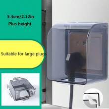 Nắp bảo vệ công tắc chống thấm nước trong suốt, hộp ổ cắm điện phòng tắm tự dính chống bắn nước, nắp đậy nguồn điện chống thấm nước gắn tường - A - Xem 16