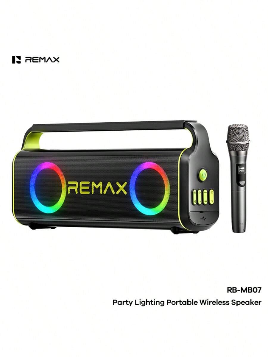 REMAX 80W 派对灯光便携式无线音箱 RB-MB07 - 查看 1
