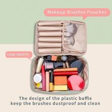 Travel Makeup Bag Cosmetic Bag Makeup Bag Toiletry Bag For Women And Men (Green) - màu xanh lá - Xem 5