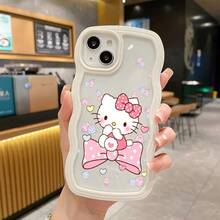 SANRIO and苹果16ProMax/16Plus/16Pro/16/15ProMax/15Plus/15Pro/15/14ProMax/14Plus/14Pro/14/16E/13ProMax/13Pro/13/12ProMax/12Pro/12/11ProMax/11andGooglephoneウェーブケースfor16ProMax/16Plus/16Pro/16/15ProMax/15Plus/15Pro/15/14ProMax/14Plus/14Pro/14/16E/13ProMax/13Pro/13/12ProMax/12Pro/12/11ProMax/11andGooglephone15ProMaxウェーブ形状15ProMaxクリア衝撃吸収ミニマリスト女性向け - ラベンダーパープル - チェックする 3