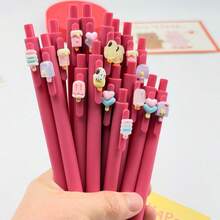 5/10 buah Pulpen Ballpoint Mini Seri Es Krim yang Dapat Ditarik, Pulpen Gel Tipe Tekan Berbentuk Es Krim Lucu dan Menyenangkan, Pegangan Ergonomis yang Nyaman, Menulis Lancar dan Terus Menerus, Cocok untuk Buku Harian, Belajar, Kantor, Pesta Liburan, Hadiah untuk Teman dan Teman Sekelas, Pola Acak - Set - View 1