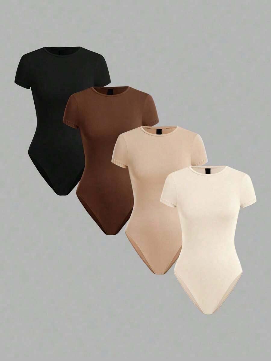 Body ajustado de color liso - Multicolor - Ver 1