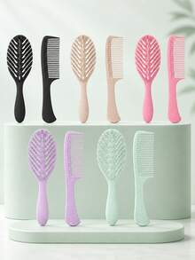Define Flow Curl Brush Pieptene pentru definirea buclelor pentru copii - Perie cu design ventilat anti-încurcare, ușor de curățat, peri moi, potrivit pentru părul creț și ondulat - Multicolor - Vizualizare 4