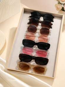8pcs Personalized Fashion Glasses For Teenagers - Multicolor - View 6