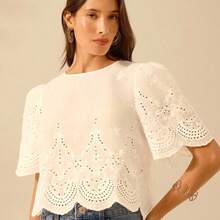 Women Blouses & Shirts - White - View 4