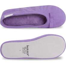 Isotoner Women's Microterry Ballerina Slippers - 6.5-7.5 + Wisteria - View 5