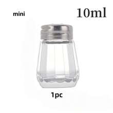 0.5oz Mini Clear Glass Spice Jars, Small Transparent Salt And Pepper Shakers, Glass Seasoning Bottles, Suitable For Home, Wedding, Camping, RV, Beach Vacation - Gold - View 10