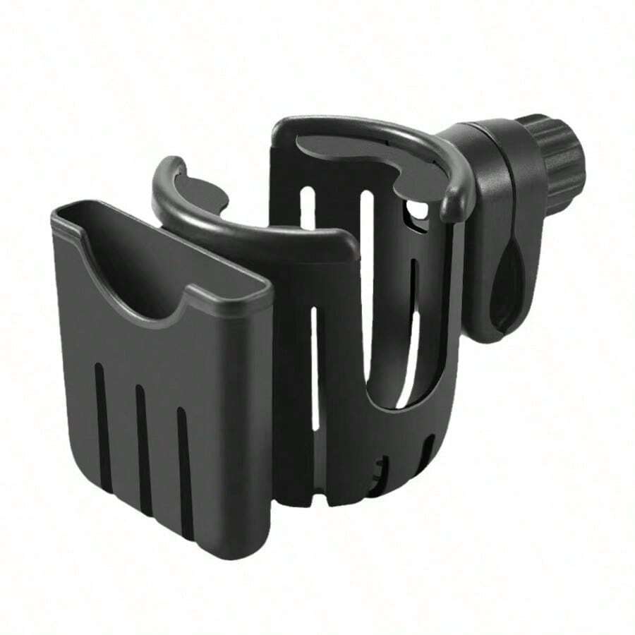 1pc Multi-Function 2-In-1 Cup Holder, 360° Rotation No Drilling Required, Suitable For Bicycle, Motorcycle, Baby Stroller, Water Bottle & Phone Holder