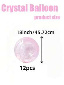 5pcs 18-Inch Pink Bubble Balloons Aluminum Foil Balloon Set, Includes Fishing Line And Balloon Arch Components, Suitable For Camping Party Decor, Wedding Birthday Party Decorations, Home Decor - Pink - View 15