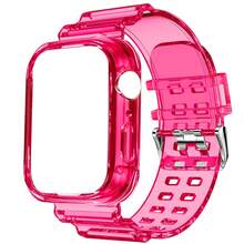 BEIMUSON Funda protectora transparente todo en uno para Apple Watch Ultra, Series 11/10/9/8/7/6/5/4/3, cobertura completa a prueba de golpes, carcasa blanda, ligera y duradera, instalación sin herramientas - Multicolor - Ver 34