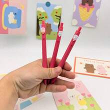 5/10 buah Pulpen Ballpoint Mini Seri Es Krim yang Dapat Ditarik, Pulpen Gel Tipe Tekan Berbentuk Es Krim Lucu dan Menyenangkan, Pegangan Ergonomis yang Nyaman, Menulis Lancar dan Terus Menerus, Cocok untuk Buku Harian, Belajar, Kantor, Pesta Liburan, Hadiah untuk Teman dan Teman Sekelas, Pola Acak - Set - View 2