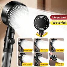 Bộ vòi sen cầm tay 5 chế độ áp lực cao với công tắc tiết kiệm nước, bộ lọc nước cứng, bao gồm 8 bộ lọc, ống dẫn và giá đỡ, thích hợp cho phòng tắm, xe RV, chăm sóc thú cưng và salon. - Bộ vòi sen - Xem 4