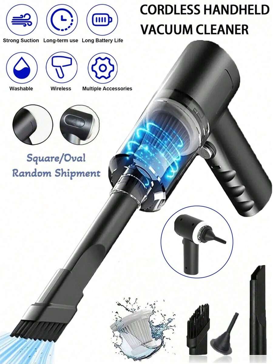 這款 3 合 1 無線手持吸塵器體積小巧且便攜,吸力強勁。內建 1800mAh Type-C 充電電池,適用於汽車、居家和寵物清潔,可適應各種場景。此外,它還配備低噪音空氣淨化器和多種吸嘴配件。這款迷你吸塵器是汽車清潔、鍵盤清潔和居家清潔的必備選擇,也是新年和節日的理想禮物。 - A - 查看 1