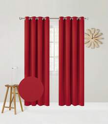 Curtains - Red - View 13
