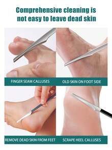 3pcs Stainless Steel Professional Foot Care Tool Set, Multi-Functional Pedicure Scissors Kit, Can Remove Ingrown Nails, Calluses, Dead Skin, 3 Different Blade Designs, Daily All-Purpose Foot Trimming And Maintenance Tool - Multicolor - View 4