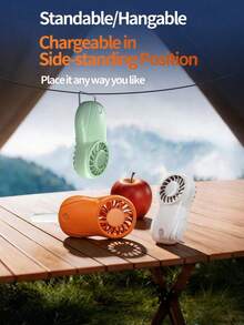Ventilador eléctrico ultra compacto de 3.8 pulgadas, ventilador portátil de bolsillo para viajes al aire libre, con batería integrada de gran capacidad de 900mAh para un funcionamiento duradero, motor sin escobillas de alta potencia que proporciona un flujo de aire fuerte, ventilador de enfriamiento personal adecuado para ir al trabajo, acampar, oficina y uso al aire libre en verano - multicolor - Ver 4