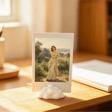 1/5pcs Fluffy Cloud Photo Display Stand - Plastic Photo Frame, Suitable For Room, Office, Cute Desktop Organizer For Photos, Cards, Notes - A - View 6