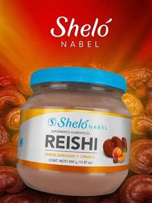 Shelo Nabel Reishi Shelo Polvo Para Preparar Bebida Sabor Durazno y Ciruela Melatonina Pastillas para bajar de peso rapido Super calma bebida Picolinato de cromo Proteína - 450g - Ver 3