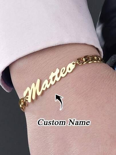 1 chiếc vòng tay Cuban khắc tên theo yêu cầu, trang sức thép không gỉ, vòng tay khắc tên riêng, vòng tay unisex dành cho nam và nữ, thích hợp đeo hàng ngày, quà tặng cho người yêu, quà tặng cá nhân hóa, quà tặng Ngày của Mẹ, Ngày của Cha, quà sinh nhật, quà kỷ niệm.