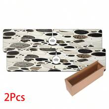 1 pieza Decoración del hogar, Alfombrilla de grifo con estampado de guijarros, de poliéster duradero, secado rápido, fácil de limpiar, adecuada para cocina y baño, fácil instalación, decoración diaria, regalo, alfombrilla de baño, alfombrilla de grifo duradera, accesorio de grifo - Multicolor - Ver 13