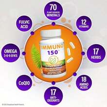 Immuno 150 Multivitamin Nutritional Supplement, Daily Natural Multivitamin Formula, 150 Capsules - 2PCS - 查看 6