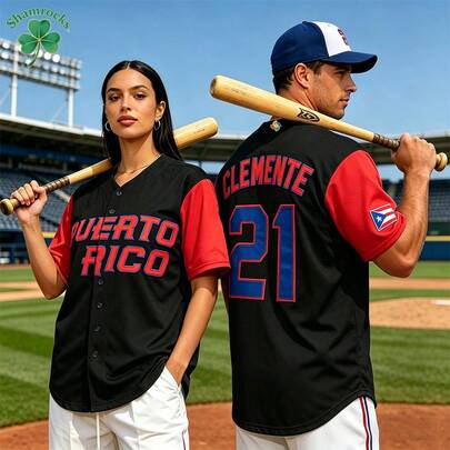 Men's #21 Roberto Clemente Puerto Rico Black Embroidery Baseball Jersey,World Baseball Classic Baseball Apparel,Fan Gift For Game Day