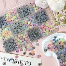 Fashionable Mixed Acrylic Beads, Colorful & Letter Beads, DIY Jewelry Making Accessory Set - Multicolor - View 5