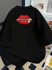 Camiseta unisex% algodón, modelo 2026, lavable aáquina, cómoda para todas las estaciones, adecuada para deportes al aire libre, fiestas en la playa y uso diario, con un diseño novedoso y estilo moderno, ¡tu mejor elección! - Negro - Ver 2