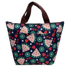 1 túi giữ nhiệt chống nước dung tích lớn cho nữ, túi đựng cơm trưa du lịch dã ngoại cầm tay, túi giữ nhiệt đựng thực phẩm đá, túi chống nước dung tích lớn, túi mua sắm lưu trữ gấp gọn dày dặn, túi đi chợ tái sử dụng dung tích lớn, túi đeo vai - Nhiều màu - Xem 4