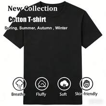 Camiseta Casual de Manga Raglán Negra con Frase en Español "No Estoy Enojada", Personalizada, de Verano, Unisex, Tela Transpirable, Ajuste Diario, Estilo Minimalista, Tallas Grandes - Negro - Ver 6